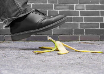 How did slipping on banana peel become a comedy gag?